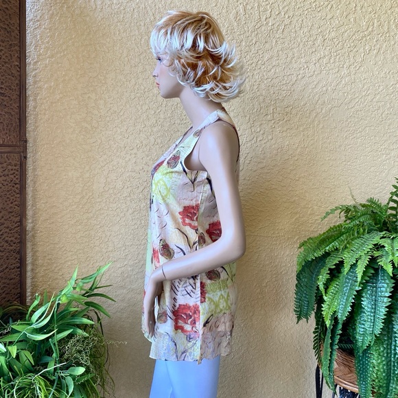 Blue seven brand floral embellished top - Picture 4 of 10